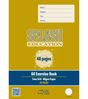 Writer Splash A4 48pg 7mm Grid book