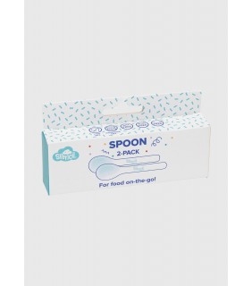Spencil Snack Attack Box Spoon Set 2pk - Mint/Periwinkle