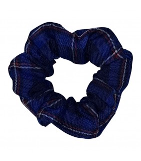 Scrunchie Navy Tartan Small
