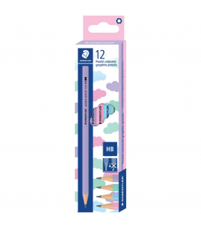 Staedtler Noris Triplus Graphite Pencils HB Pastel 12 Pack
