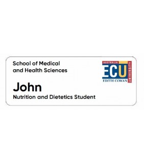 ECU Name Badge Nutrition and Dietetics Student