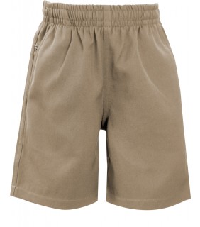 Khaki Gabardine Shorts