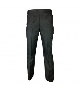 .edu Essentials Trouser Formal Boys Half Elastic Bk Dark Grey