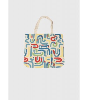 Spencil Tote 100% Cotton - Squiggle