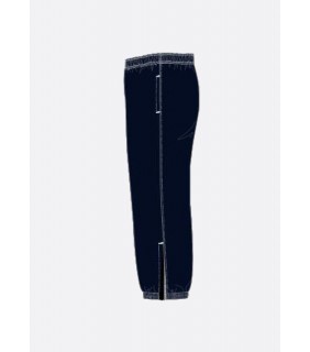 Dark Navy Track Pants Cuff Hem 