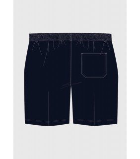 Essentials Navy Boys Formal Elastic Shorts
