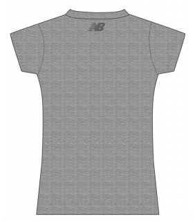 UON New Balance Ladies T-Shirt Grey Small Print Logo