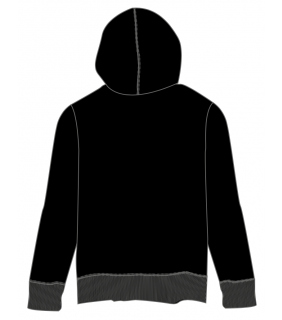 ACU Ladies Black Zip Jacket Hoodie Shield Logo