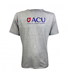 ACU Mens Grey T-Shirt Shield Print