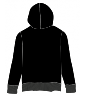 GU New Balance Mens Black Zip Jacket Hoodie Crest