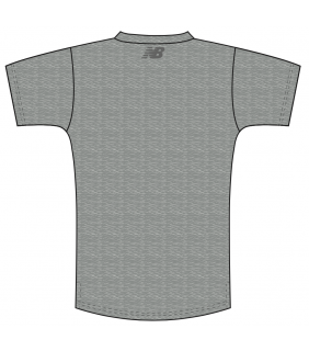GU New Balance Mens Grey T-Shirt Varsity Print