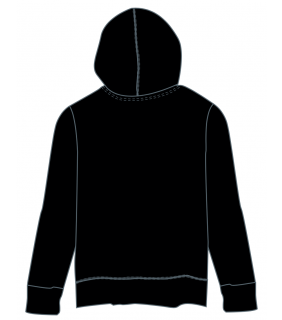 ECU New Balance Ladies Black Pullover Hoodie Crest