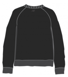 LTU New Balance Mens Sweatshirt Drill Emblem Black