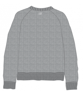 LTU New Balance Mens Sweatshirt Drill Emblem Grey