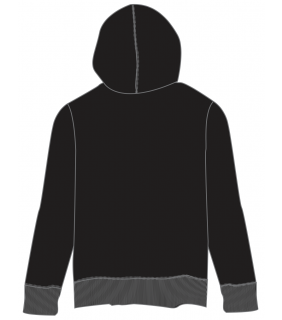 LTU New Balance Ladies Zip Jacket Hood Black