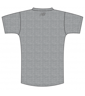 LTU New Balance Mens T-Shirt Large Crest Grey