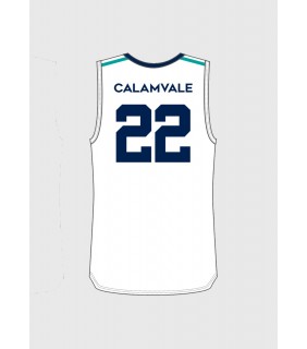 Male Volleyball Muscle Tee White - NB DRY