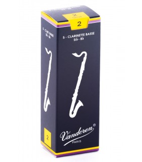 Vandoren Bass Clarinet Reed Grade 2 5pk