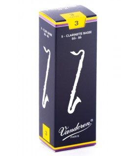 Vandoren Bass Clarinet Reed Grade 3 5pk