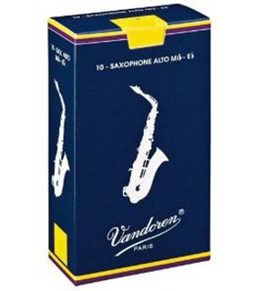 Vandoren Alto Sax Reed Card of 3 Grade 2