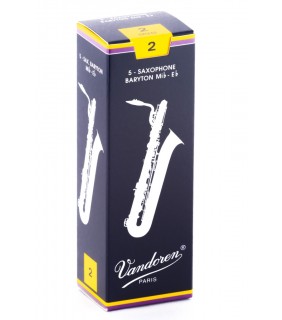 Vandoren Baritone Sax Reeds Grade 2 5pk