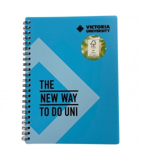 Victoria University VU A5 140pg Notebook - Blue
