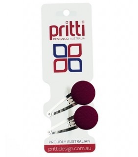 Pritti Button Clips 2 Pack - Wine