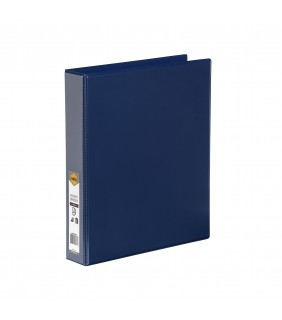 Marbig BINDER INSERT A4 CLEARVIEW 3 D-RING 38MM BLUE