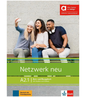 Klett Verlag Netzwerk neu A2.1 - Kursbuch & Ubungsbuch Hybrid edition all