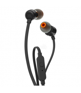 JBL T110 IN EAR HEADPHONE WITH 1 BUTTON MIC/REMOTE (BLACK)