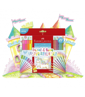 Faber-Castell Pastel & Neon Inspiration Set Box of 20