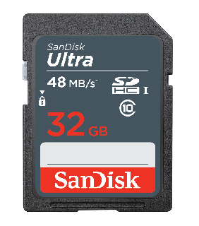 SanDisk Ultra SDHC C10 32GB Memory Card