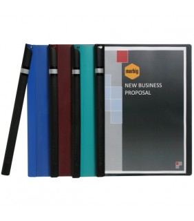  Clamp File A4 Marbig Assorted Colours