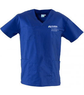 GU Dentistry Scrub Top Royal Blue