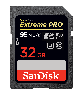 SanDisk Extreme SDHC C10 UHS-1 32GB Memory Card