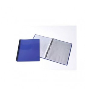 Display Book A4 Blue 20 Pocket Refillable