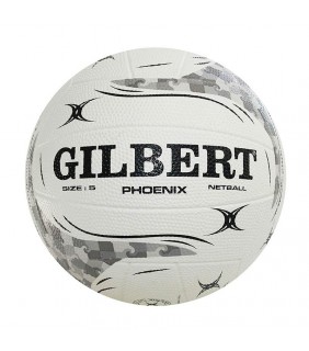 Gilbert NB-Phoenix Netball-White-Sz5