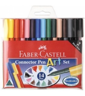 Faber Castell Felt Pens Connectors Art Set 14s