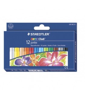 Staedtler Noris Club® oil pastels - 12 asstd colours