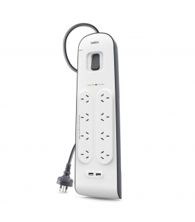 BELKIN SurgePlus™ 8-Outlet USB (2.4A) Surge Protector with 2M Cord