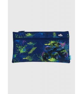 Spencil Twin Zip Pencil Case - Mega Wheels
