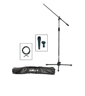 Quik Lok Microphone Stand/Mic/Clip/Cable/Bag A300PACK1 AM