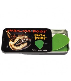 Snarling Dogs Pick Brain .53mm Green 12pk TIN