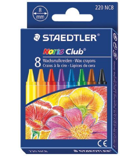 Staedtler Noris wax crayons - 8 assorted colours