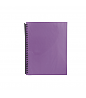 Olympic Display Book A4 20 Page Ribbed Fluoro Purple