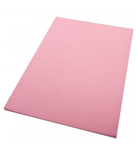 Quill Office Pad A4 Quill RULED BANK PINK