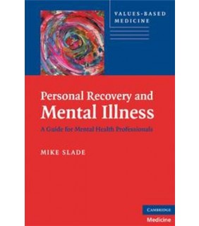 Cambridge University Press ebook Personal Recovery and Mental Illness