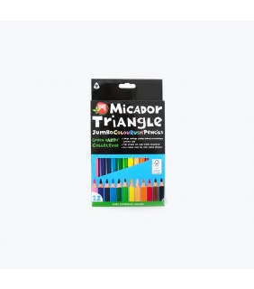 Micador Coloured Pencils 12 Triangle Jumbo