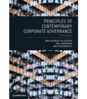 Cambridge University Press Principles of Contemporary Corporate Governance 5E