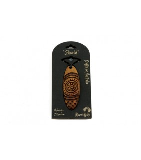Murra Wolka Solid Timber Necklace - Shield